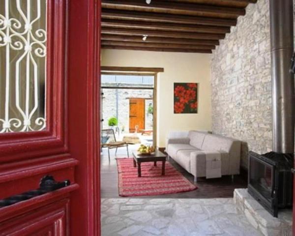 Redblue Door Two Traditional Listed Houses Pano Lefkara Extérieur photo